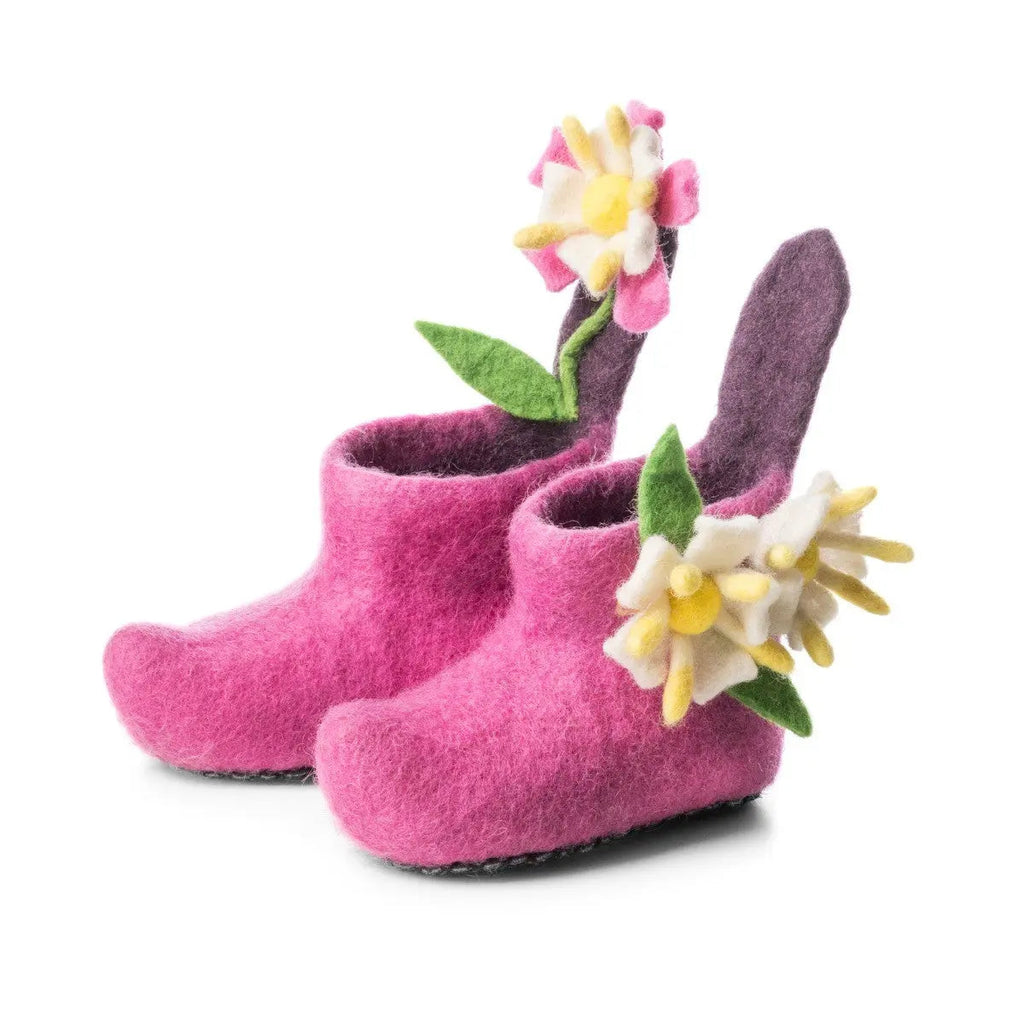 Kids Honeysuckle Pink Slippers