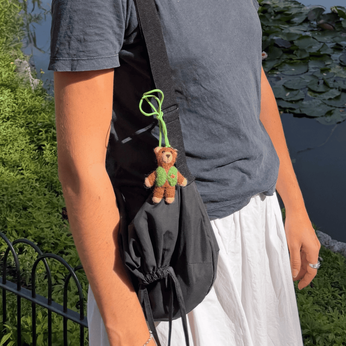 Buttons Bear Bag Tag