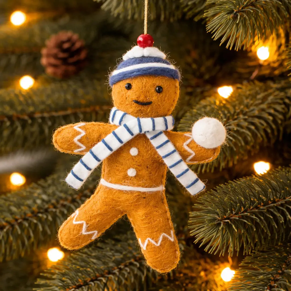 Buttons Gingerbread Man Decoration