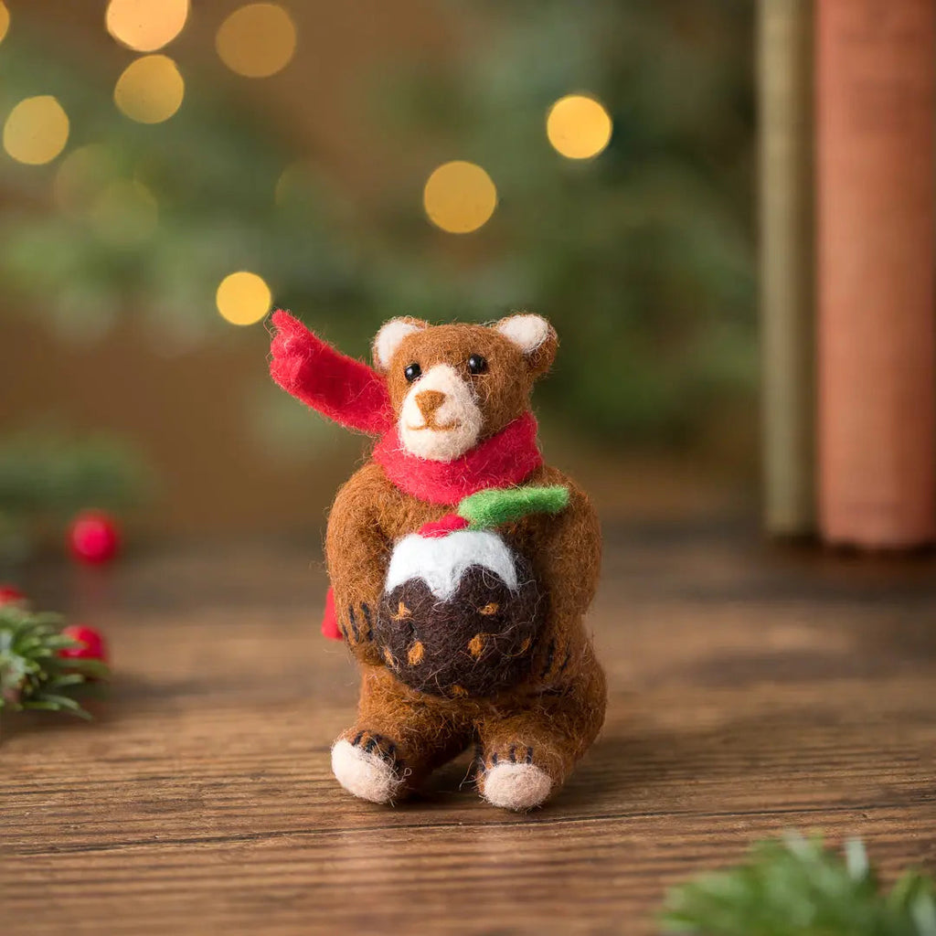 Carol Christmas Pudding Bear