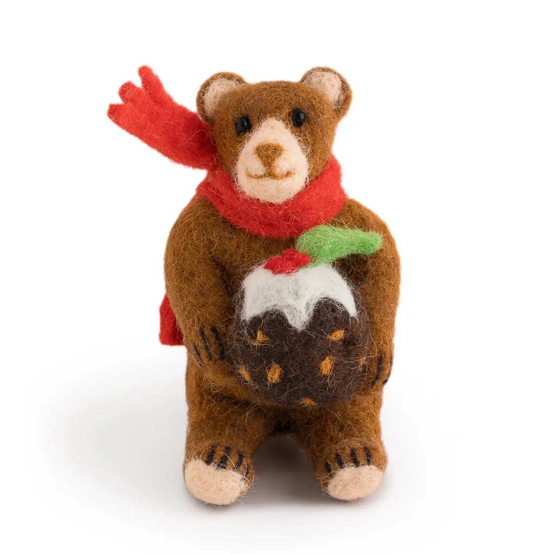 Carol Christmas Pudding Bear