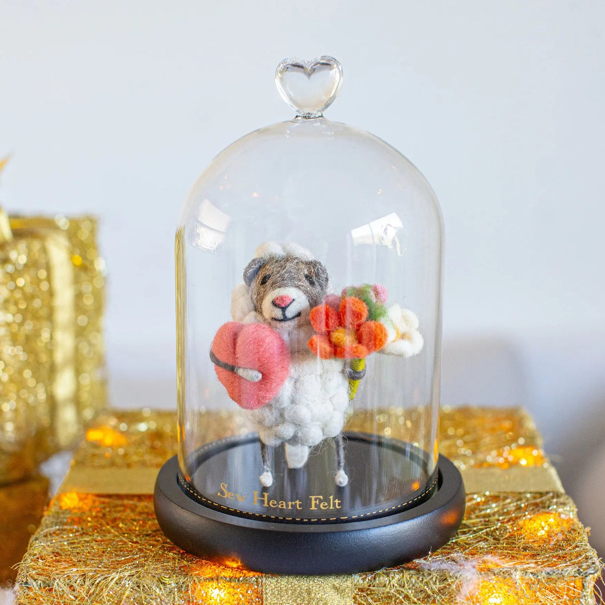 Heart Glass Display Dome