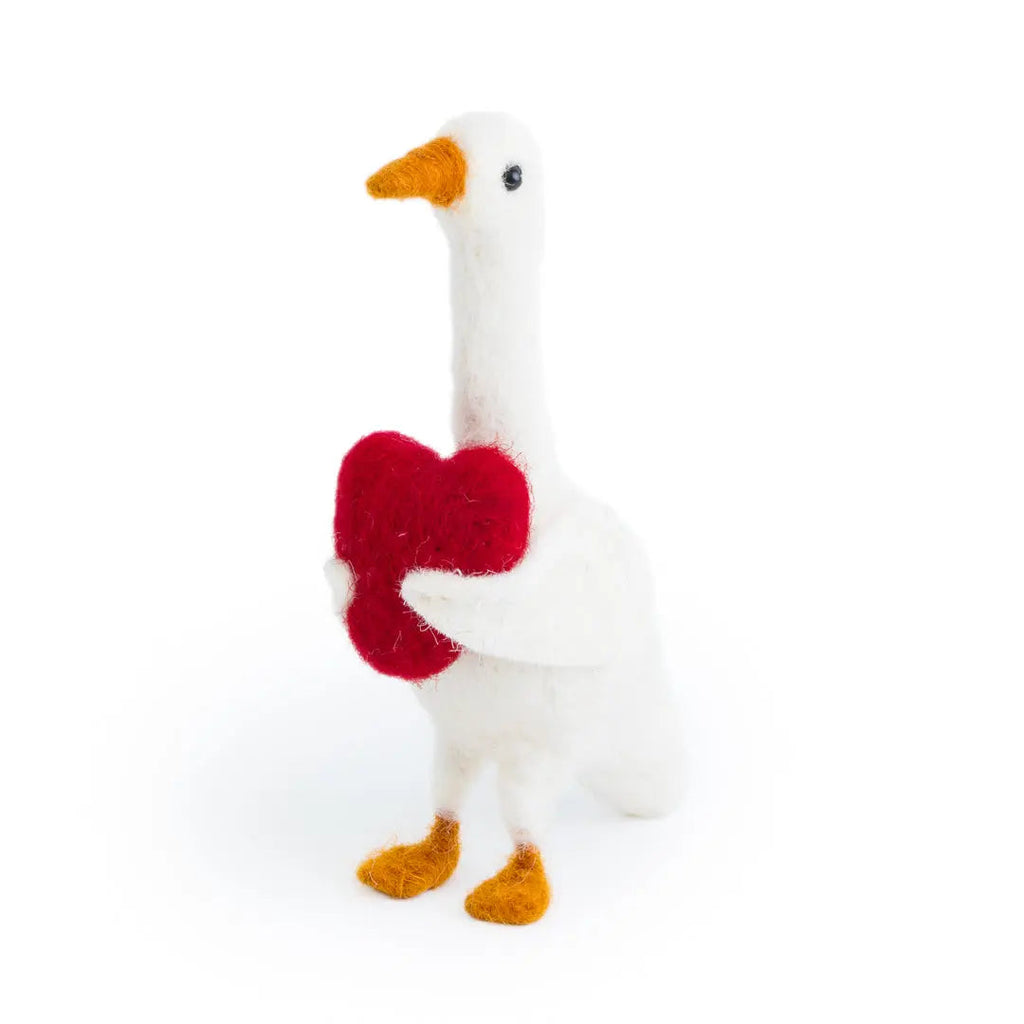 Happy Heart Holding Duck
