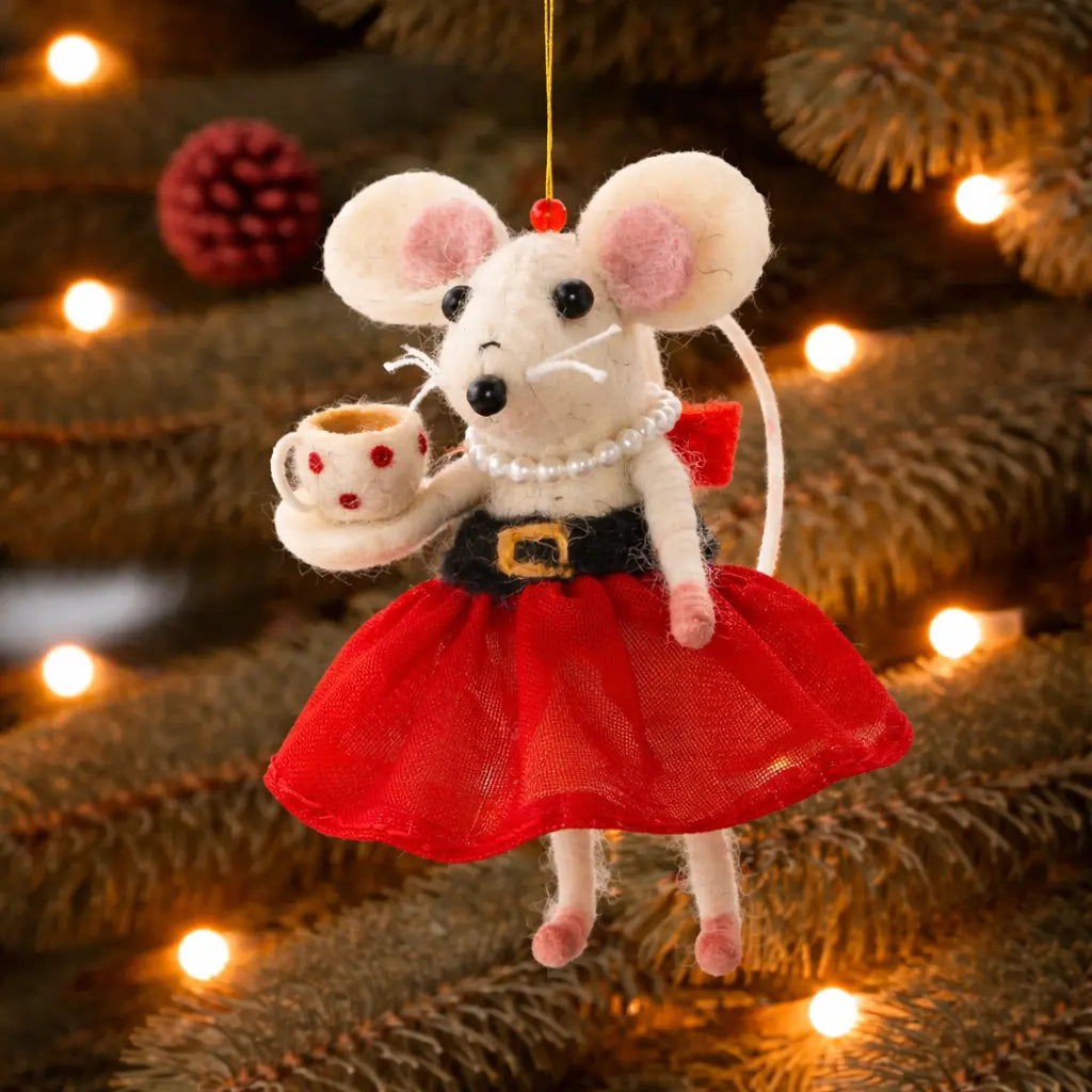 Mrs Claus Mouse Decoration