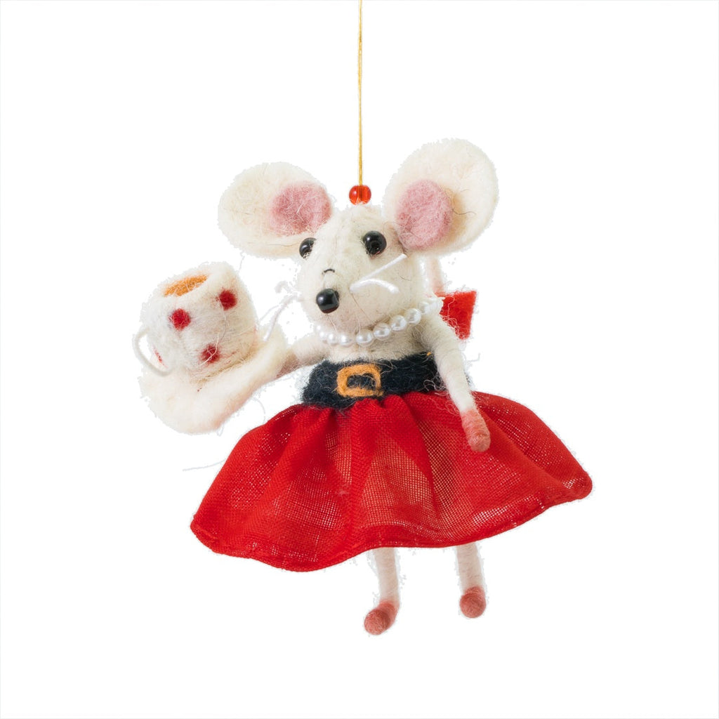 Mrs Claus Mouse Decoration