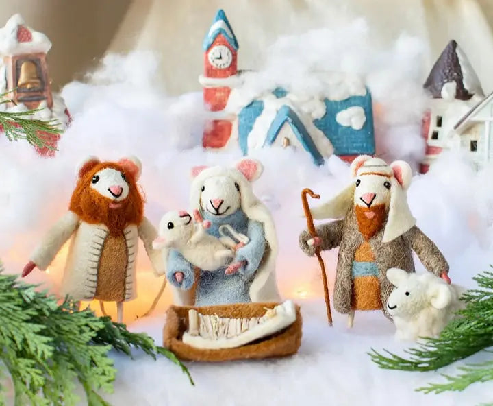 Shepherd Sheep Nativity Set