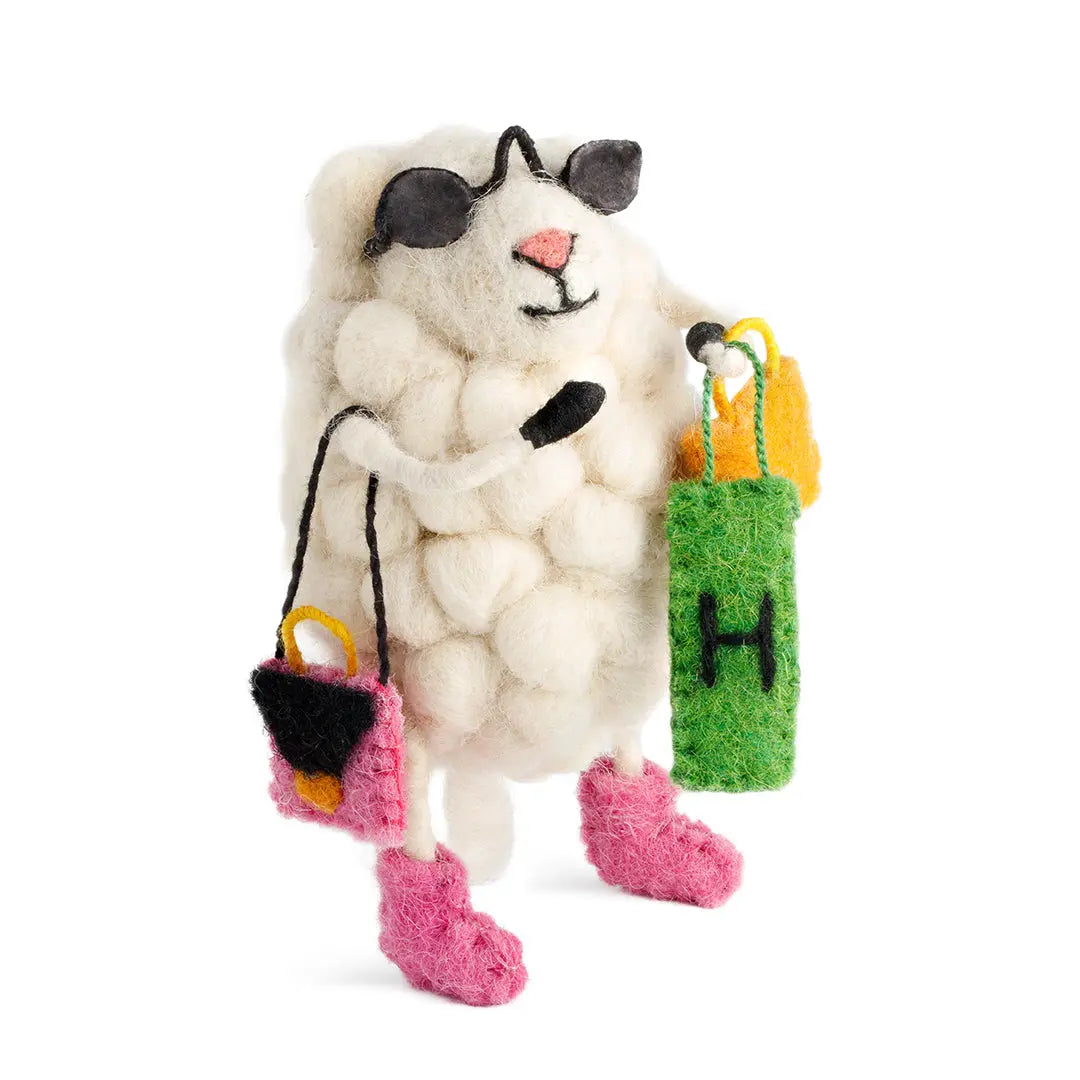 Shopping Sheep Figure