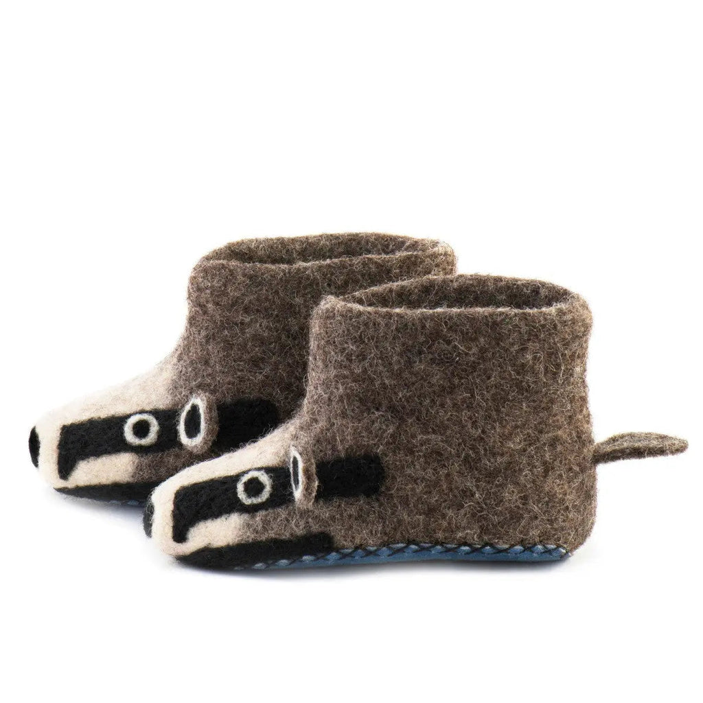 Kids Billie Badger Slippers