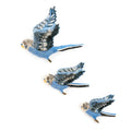 Blue Budgie Trio