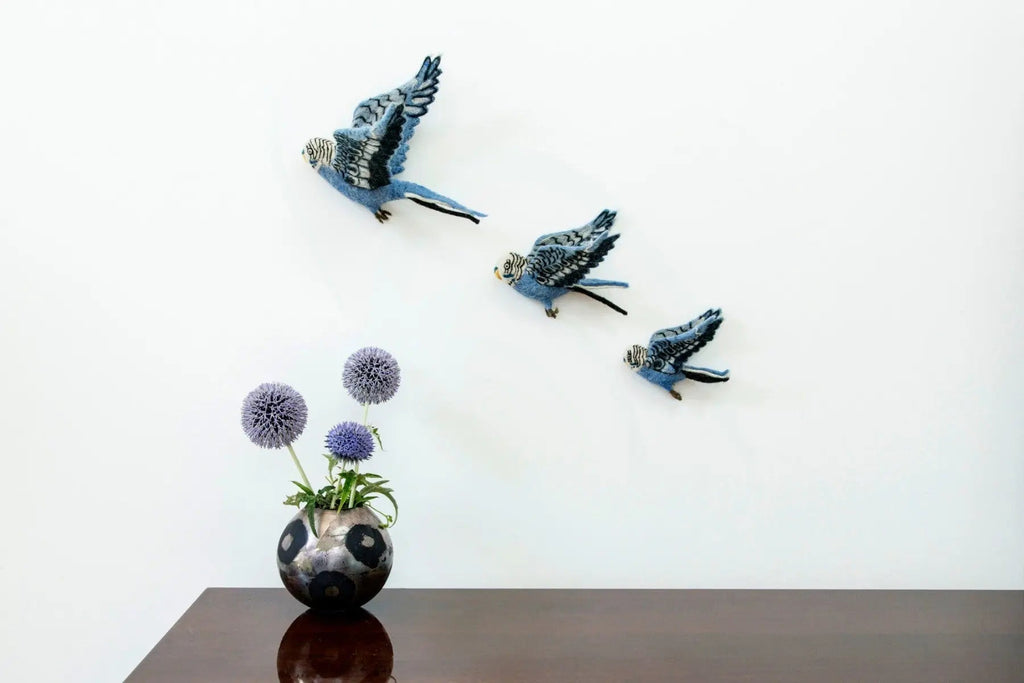 Blue Budgie Trio