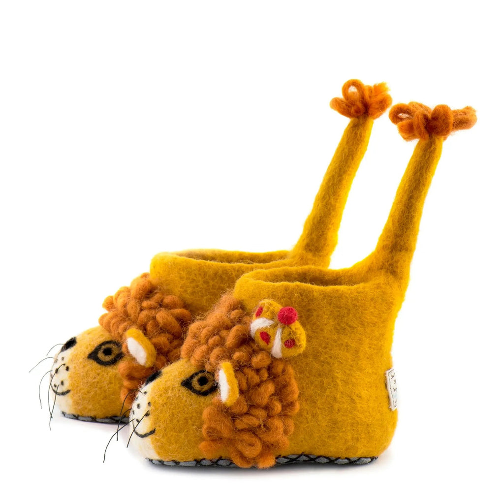 Kids Leopold Lion Slippers