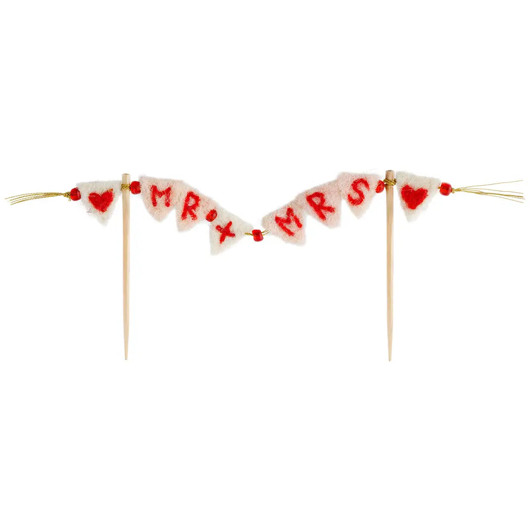 Mr Mrs Cake Topper