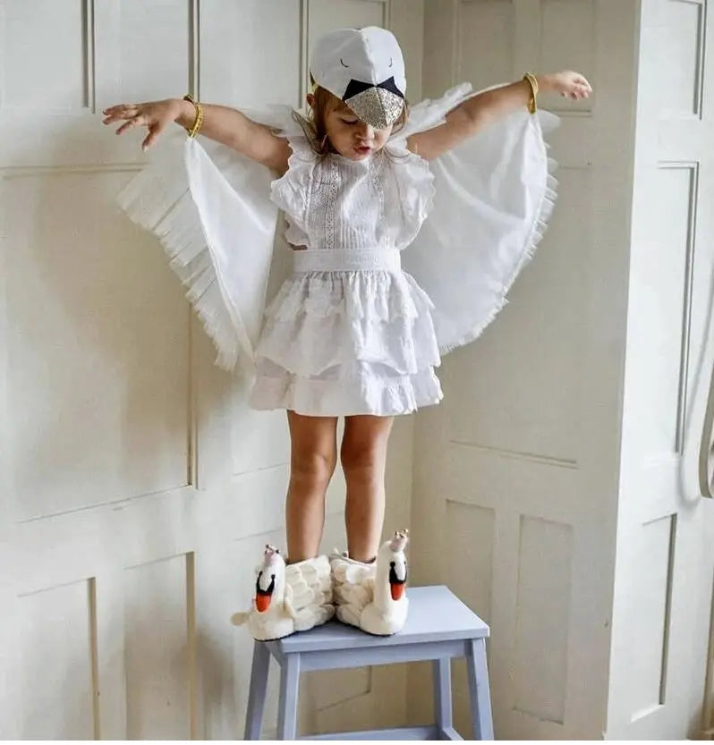 Kids Odette Swan Slippers